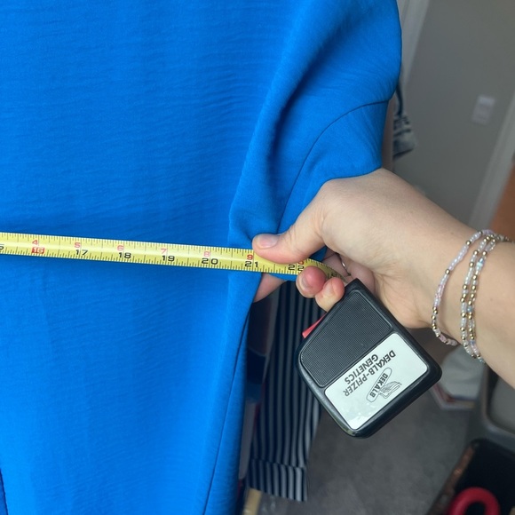 Zenana Women's Blue V-Neck Top S - Picture 5 of 6